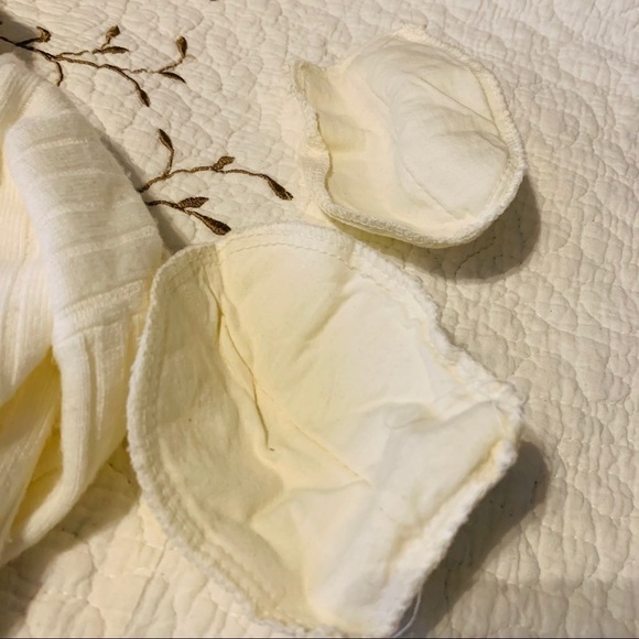 Plush Ivory Ribbed Mock Turtleneck Sweater - Picture 5 of 6